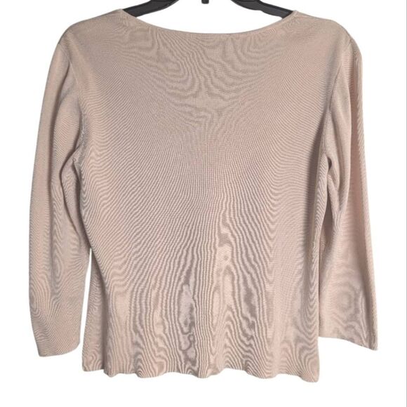 Ann Taylor Blush Pink Silk Blend Cardigan Button-Up Light Sweater Womens S - Picture 3 of 6